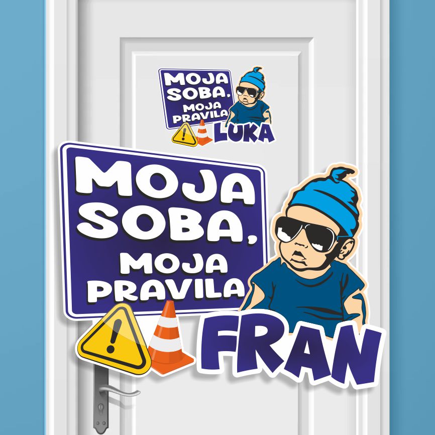 Naljepnica Moja Soba D