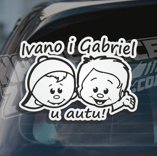 Naljepnica Beba U Autu B1P