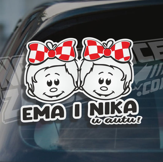 Naljepnica Beba U Autu Cros1P